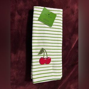 kate spade Set of 3 - Green & White Striped Kitchen Towel Set